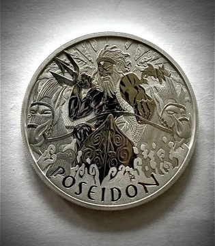 Srebrna moneta Posejdon 5oz. 