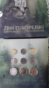 Blister polskie monetyobiegowe2023 żbik europejski