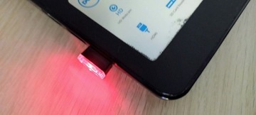 Światło USB czerwone 