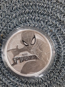 Marvel Spiderman 2017 1 oz, uncja srebra Ag