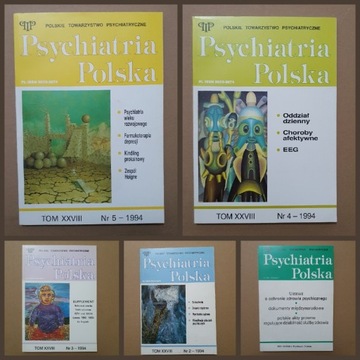 Psychiatria Polska Tom XXVIII 1994, numery 2,3,4,5