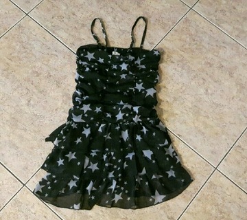 Sukienka czarne elegancka r. 128 cm 8 lat Święta  