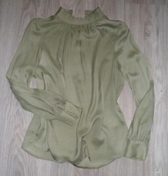 BLUZKA KOSZULOWA PISTACJOWA H&M S/M 36/38