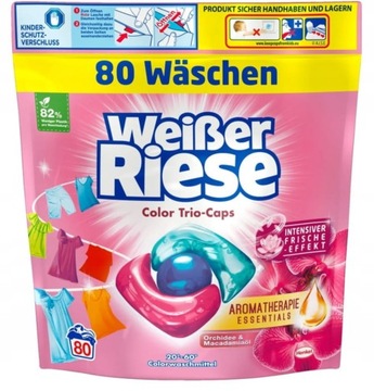 Kapsułki do prania Weisser Riese 80 z Niemiec