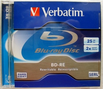 Verbatim BD-RE 25 GB, HARD COAT / SERL*. 