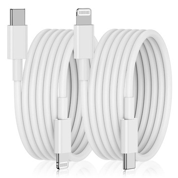 Dwa kable USB C to Lightning Cable 2m