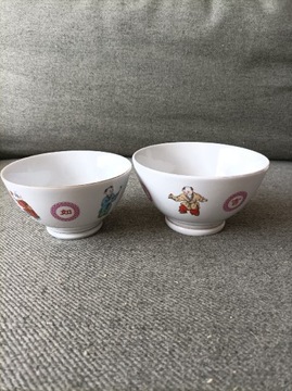 Chińska porcelana - dwie miski do zupy