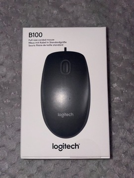 Mysz przewodowa LOGITECH B100 czarna USB 800 DPI