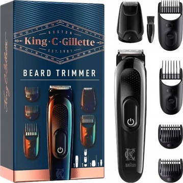 Gillette King C. Trymer do brody + 5 nakładek