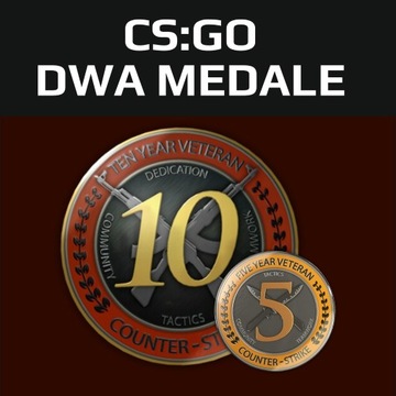 KONTO STEAM Z CS:GO 17 LAT CSGO | ŻETONY MEDALE