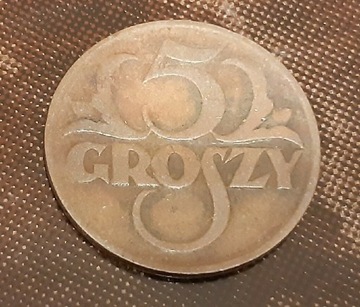 Moneta 5 gr z 1925 r 