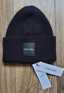 czapka beanie Calvin Klein Jeans zimowa czarna