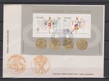 FDC 724A - XXIII Igrzyska Olimpijskie FDC 