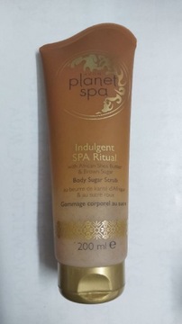 Avon Planet Spa cukrowy peeling scrub ciała shea