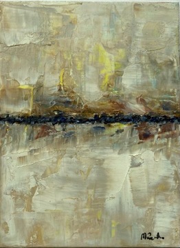 Obraz ręcznie malowany farba olejna abstrakcja