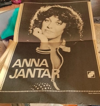 Anna JANTAR - artykuł i plakat prasowy - unikat!
