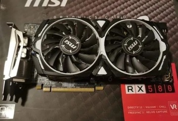 MSI Radeon RX 580 Armor OC 8GB GDDR5