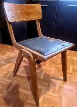 Krzesło vintage PRL typ 299 Bumerang