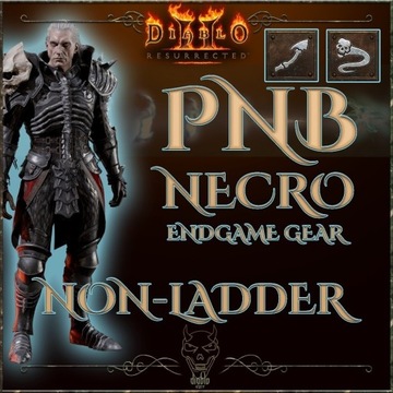 Diablo 2 Resurrected Zestaw Nekro PNB Bone D2R