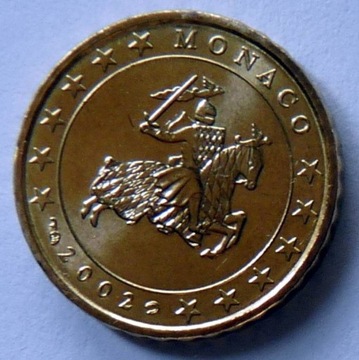 MONAKO  2002 - 10 CENTÓW UNC !!!!!!!