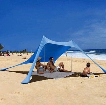 Namiot plażowy z obciążeniem na piasek