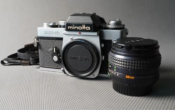 Minolta XE-5 / XE5 + MD Rokkor 28mm 1:2.8 sprawna