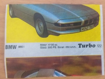 obrazek z gum turbo 122 destrukt  unikat  bmw 850i