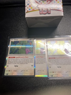 Karta Pokemon 151 Ditto - 132/165 - Holo Rare 