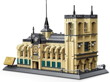 Katedra Notre Dame do montażu z klocków