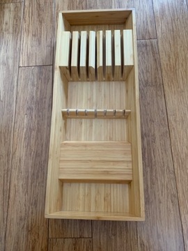 Ikea Variera pojemnik schowek na noże bambus
