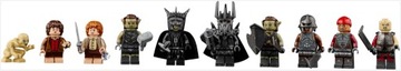 LEGO Wszystkie figurki z zestawu Hobbit Władca pierścieni Barad-dûr 1033