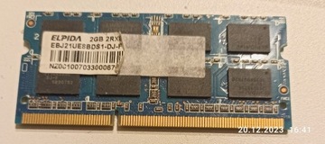 OKAZJA TANIO==Pamięć RAM DDR3 ELPIDIA 2 GB