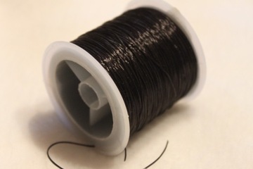 Gumka silikonowa czarna 0,8mm półfabrykaty do biżu
