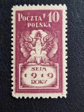 Fi 107 a ** 1 sesja Sejmu gwar i opis 1919r.