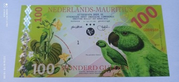 100 guldenów 2016 Holenderski Mauritius
