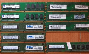 Pamieci DDR2 - łąćżnie 7,5gb