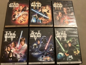 Star Wars Gwiezdne Wojny kompletna saga 6 DVD