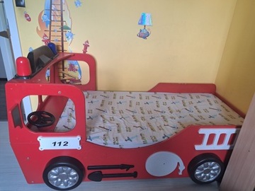 Łóżko dziecięce straż pożarna wóz strażacki