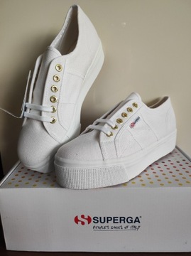 Superga trampki na grubej podeszwie damskie 41