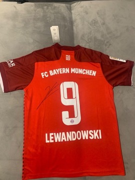 Koszulka Bayern  Munich R Lewandowski z autografem