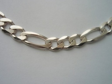  Srebrny łańcuszek figaro 50 cm
