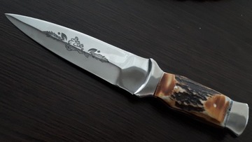 Nóż myśliwski kordzik sztylet dagger poroże 25cm 