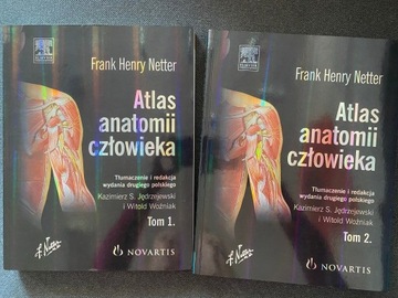 Atlas anatomii człowieka, F.H.Netter, tom 1 i 2