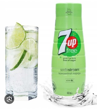 Syrop Koncentrat  7UP Zero BEZ CUKRU (Niemcy)