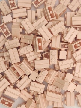 Klocki LEGO Cegły Cegiełki 100szt light nougat