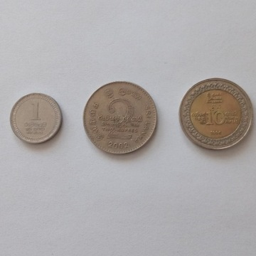 Zestaw monet Sri Lanka 