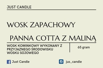 Just Candle Wosk zapachowy Panna Cotta z Maliną