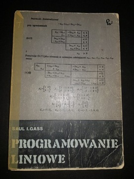 Programowanie liniowe Gass