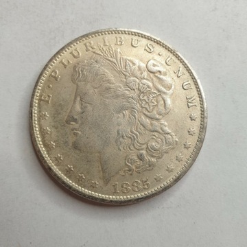 USA 1 dolar 1885 kopia posrebrzana 