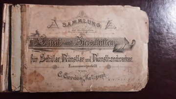 Niemiecki wzornik kaligraficzny z XIX wieku